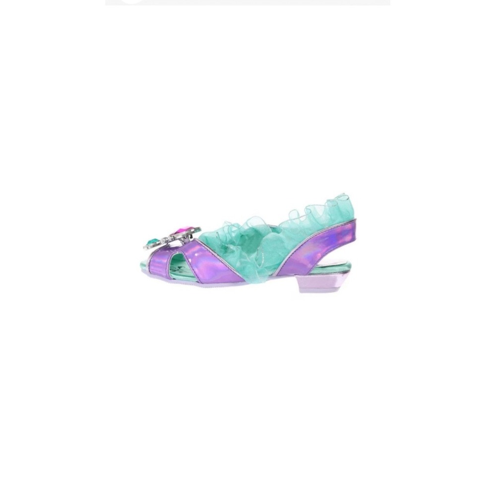 Disney Ariel Costume Shoes Princess Toddler Girls Little Mermaid Slippers 11/12 - Picture 4 of 11